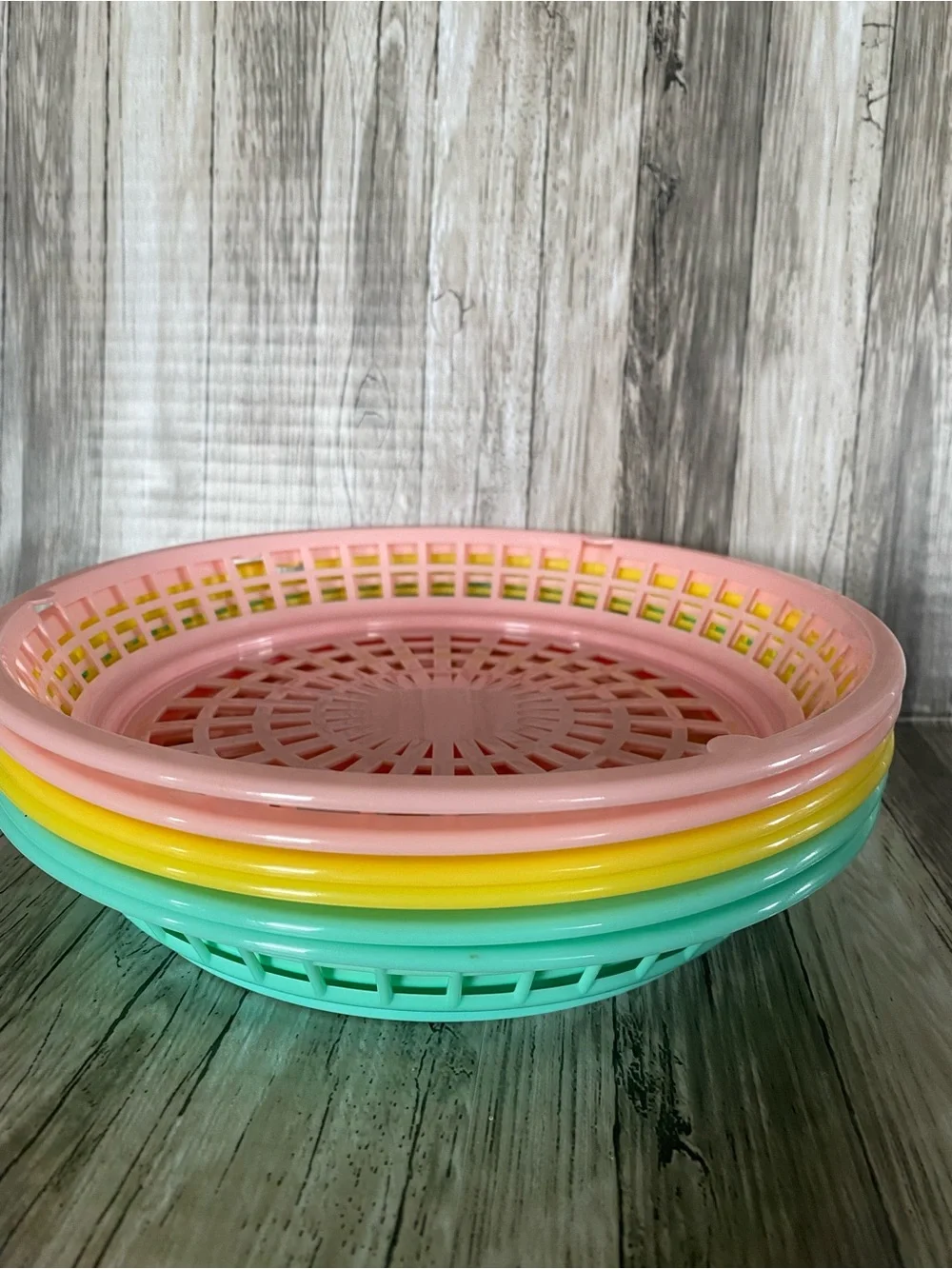 Pastel Picnic Plate Holders Set of 6